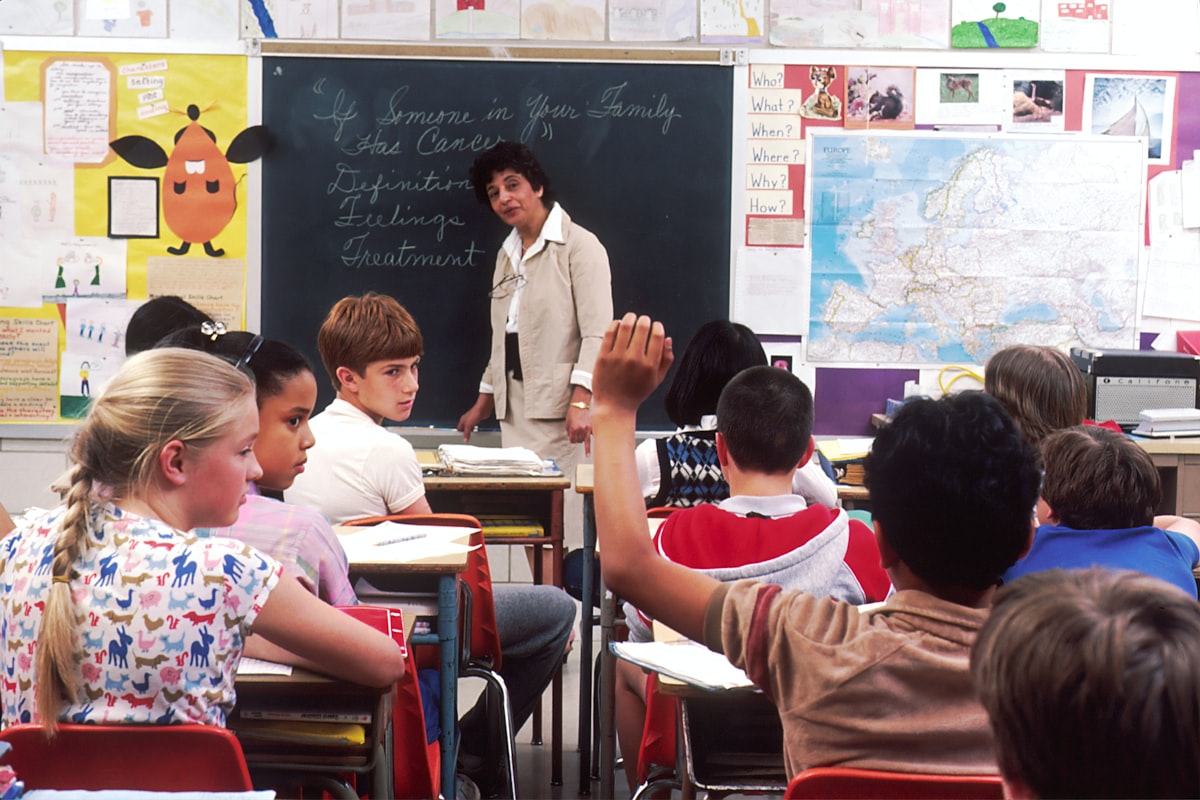 Students in class