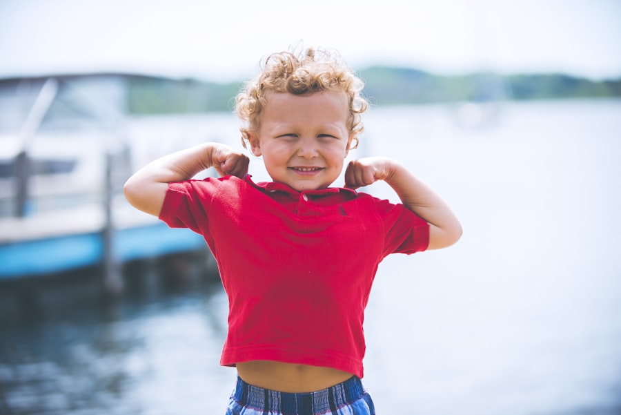 Child smiling with hope